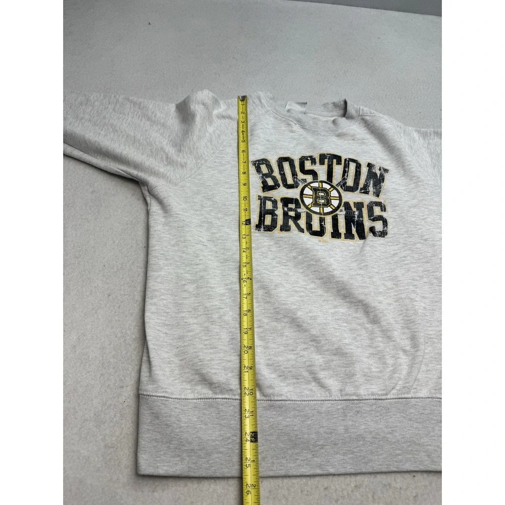 Boston Bruins Sweatshirt Mens Large Gray NHL Hockey Crewneck Knights Apparel